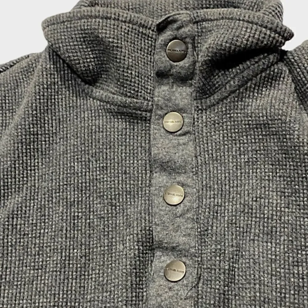 Michael Kors Charcoal Gray Longsleeve Thermal Henley